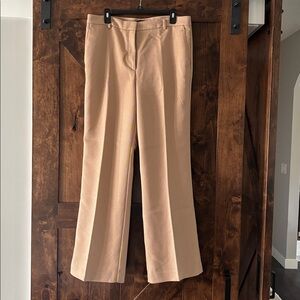 Ann Taylor Beige Wide Leg Trousers sz 12 Pants Carmel Tan color